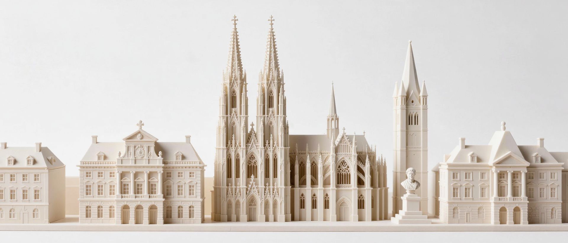 Geförderte Weiterbildung in Bonn — Wahrzeichen von Bonn als Architekturmodell