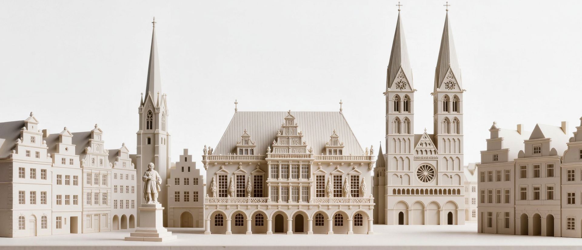 Geförderte Weiterbildung in Bremen — Wahrzeichen von Bremen als Architekturmodell