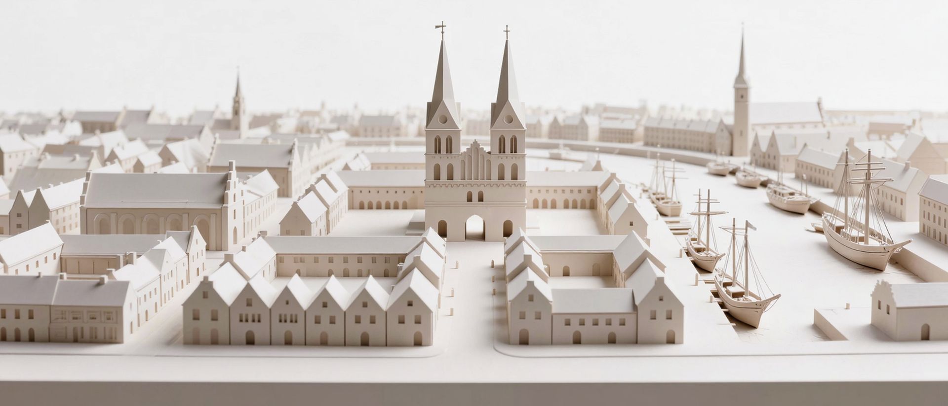 Geförderte Weiterbildung in Flensburg — Wahrzeichen von Flensburg als Architekturmodell