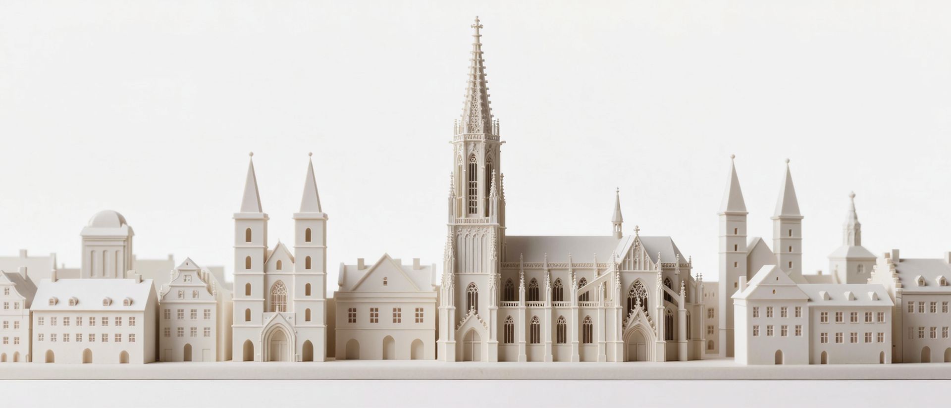 Geförderte Weiterbildung in Freiburg — Wahrzeichen von Freiburg als Architekturmodell
