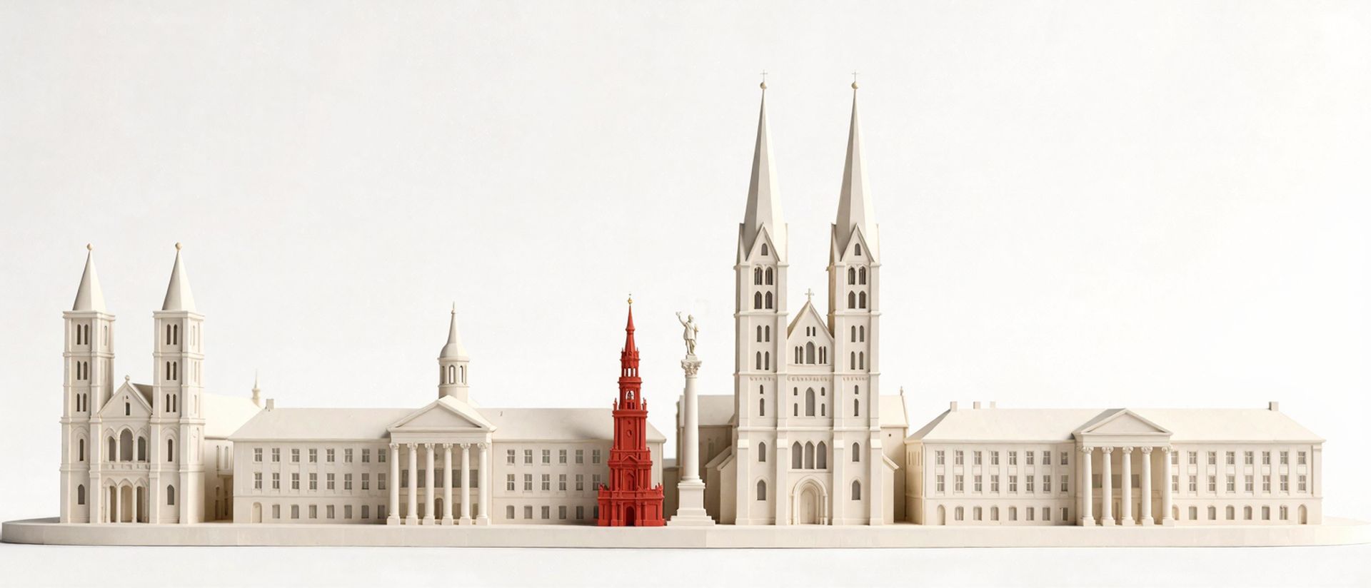 Weiterbildung Halle (Saale) Geförderte Weiterbildung in Halle (Saale) — Wahrzeichen von Halle (Saale) als Architekturmodell