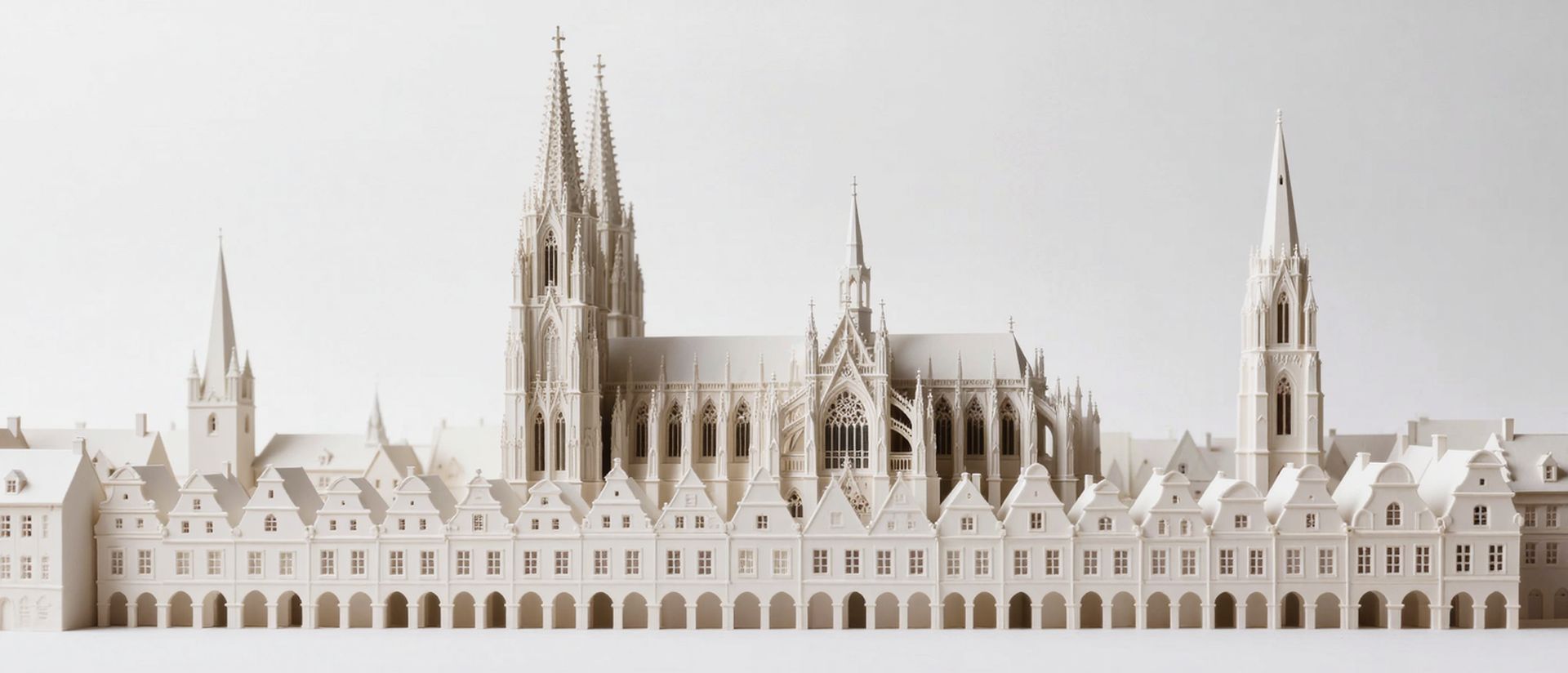Geförderte Weiterbildung in Münster — Wahrzeichen von Münster als Architekturmodell