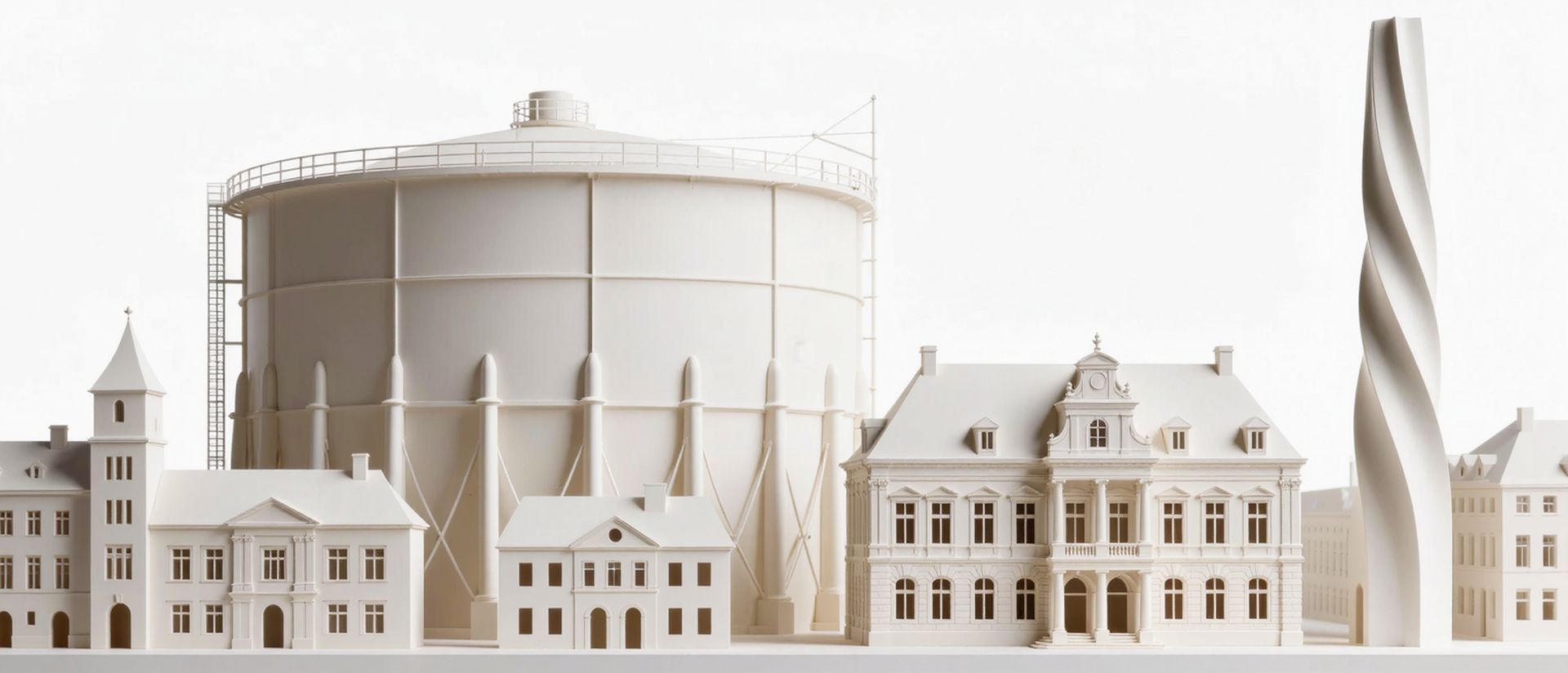 Geförderte Weiterbildung in Oberhausen — Wahrzeichen von Oberhausen als Architekturmodell