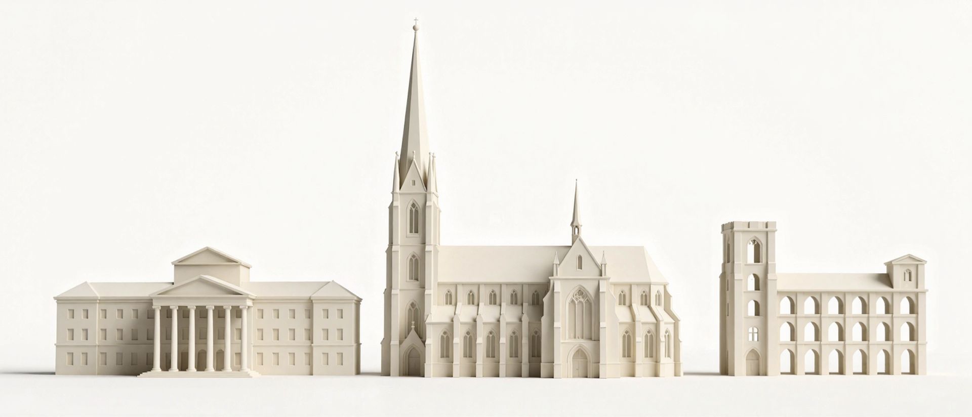 Geförderte Weiterbildung in Zwickau — Wahrzeichen von Zwickau als Architekturmodell